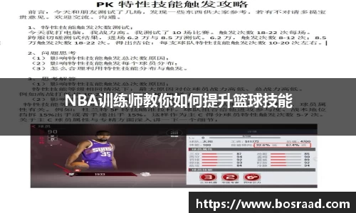 NBA训练师教你如何提升篮球技能